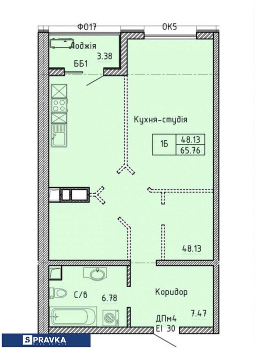 1-комнатная квартира по адресу Куликово поле пл. (площадь 66 м²) - Atlanta.ua - фото 16
