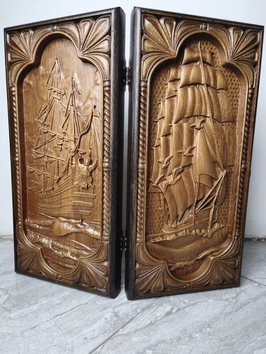 Новi нарди з натурального дуба 24х50х8см