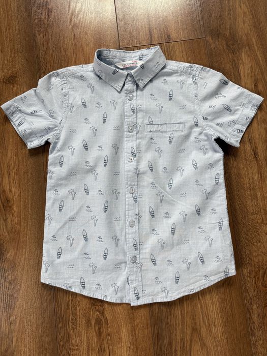 Coccodrillo koszula 128 cm elegant letnia krótki rękaw