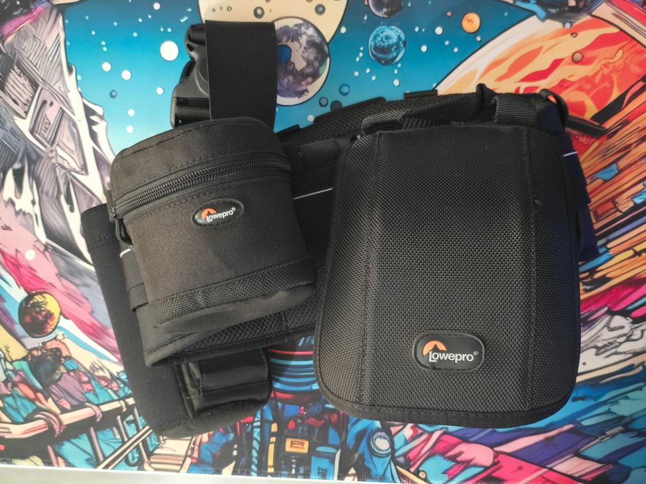 Conjunto Cinta Lowepro S&F Deluxe Technical Belt + 3 Bolsas Modulares