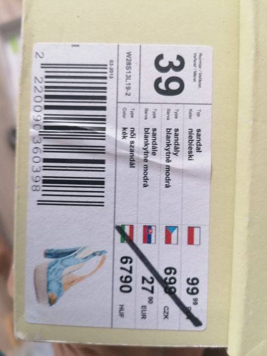 Buty sandały na korku Jennifer