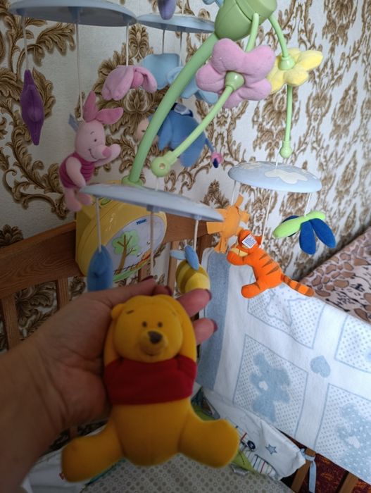 Дитячий мобіль, нічник, підвіска в колиску, люльку