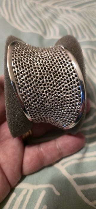 Bracelete finissimo em prata  italiana.