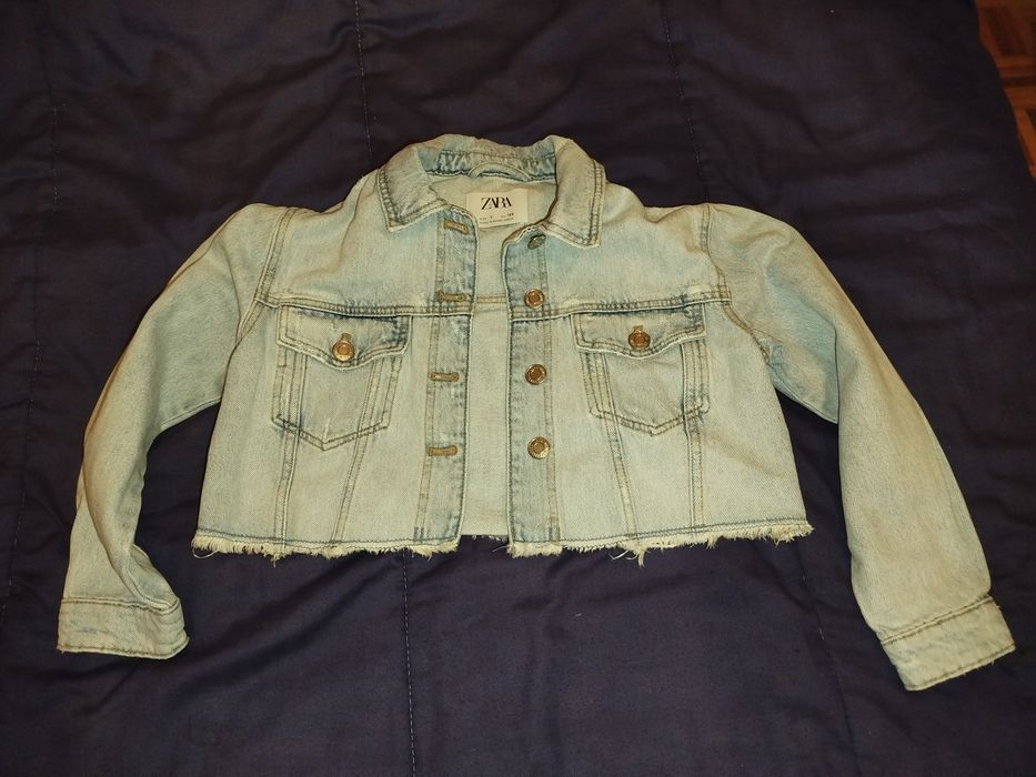 Casaco de ganga de menina