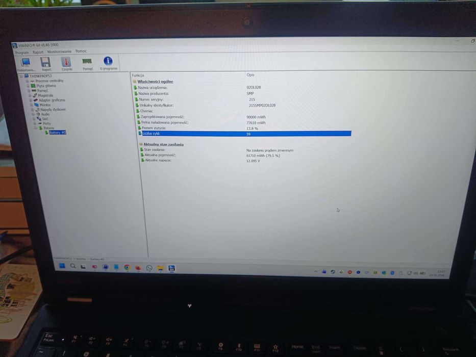 MOCNY Lenovo Thinkpad 15 P53 do grafiki i7 64GB RAM Quadro RTX 3000