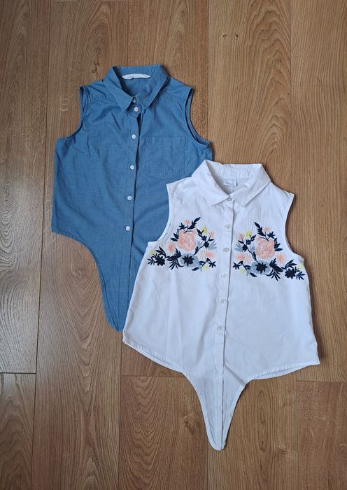 Котоновая нарядная белая рубашка в клетку майка кофта топ для девочки