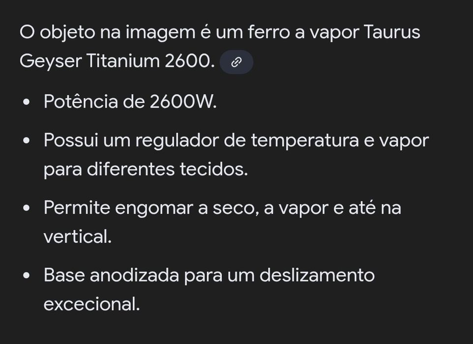 Ferro a Vapor Taurus