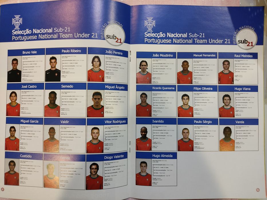 Programa de jogo Portugal Suiça 2005