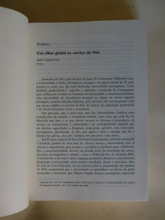 História da Universidade Católica Portuguesa
de Manuel Braga da Cruz