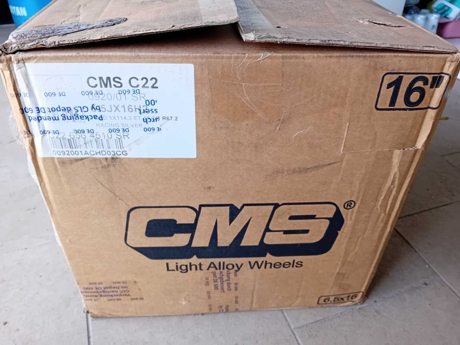 Alufelga 16'' 5x114,3 NOWA pojedyncza CMS C22 F-VAT