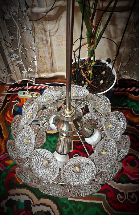 Люстра спутник одуванчик Ера СССР вінтаж ретро реставрована