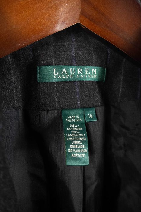 Marynarka Ralph Lauren w paski biurowa klasyczna casual wełniana