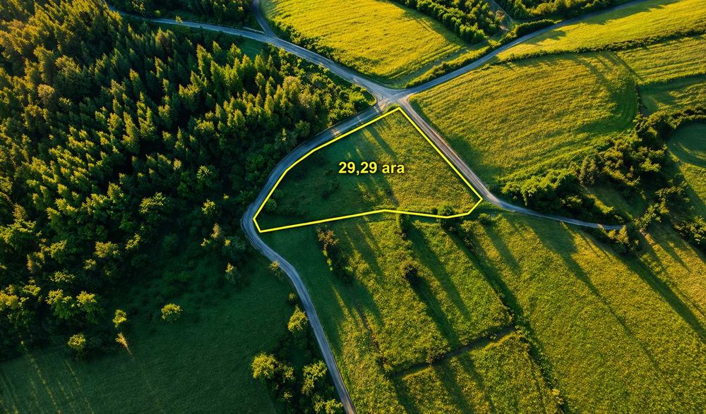 Dzialka rolna Rzyki 29 arów