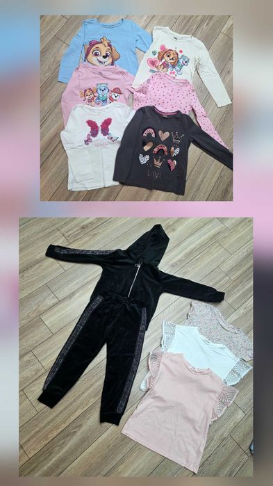 Wielka Paka ciuchów dla dziewczynki rozmiar 116