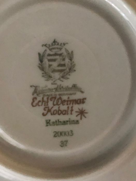 Фарфоровый чайный. сервиз Weimar Kobalt на 6 персон