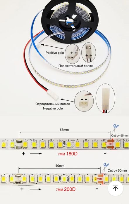 Led стрічка для люстри,лед лента для люстри,світлодіодна 5b9c,i 5b10c