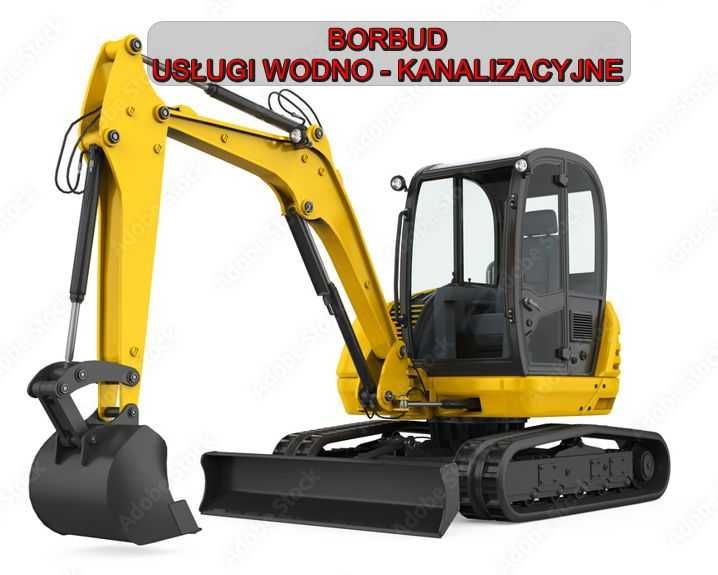 Usługi minikoparką, przyłącza wodno-kanalizacyjne, kierownik sanitarny