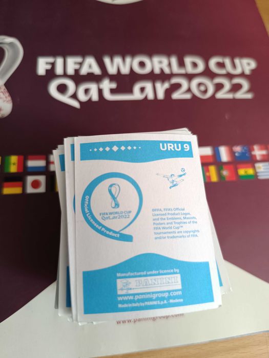 Conjunto de cromos do Mundial Qatar 2022