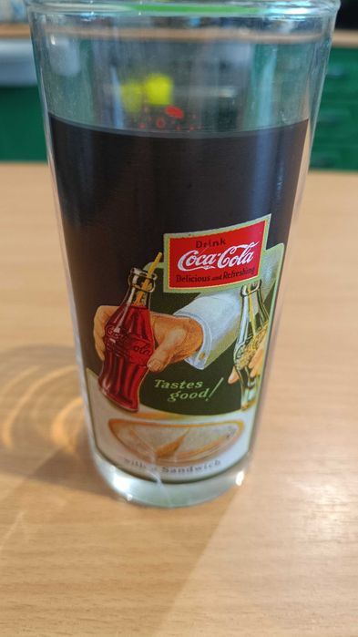 Zestaw 14 szklanek Coca‑Cola „125th Anniversary” kolekcjonerska retro