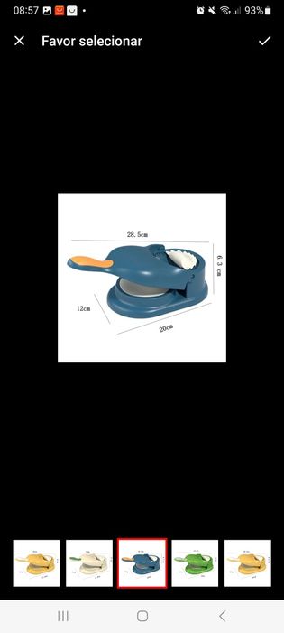 Maquina manual para fazer rissois