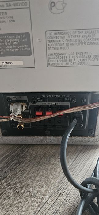 Subwoofer sony wd100