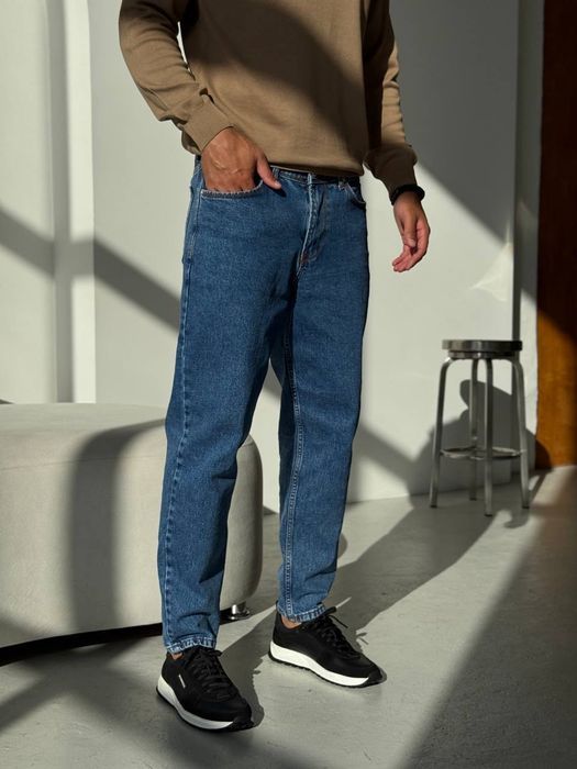 Джинси чоловічі банани mom мом штани Джинсы мужские slim fit jeans L