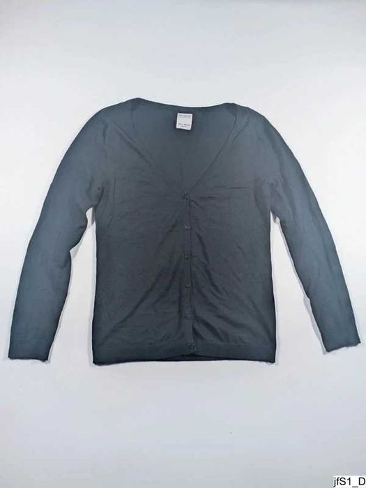 Pull & Bear Kardigan Damski L Czarny Guziki Casual