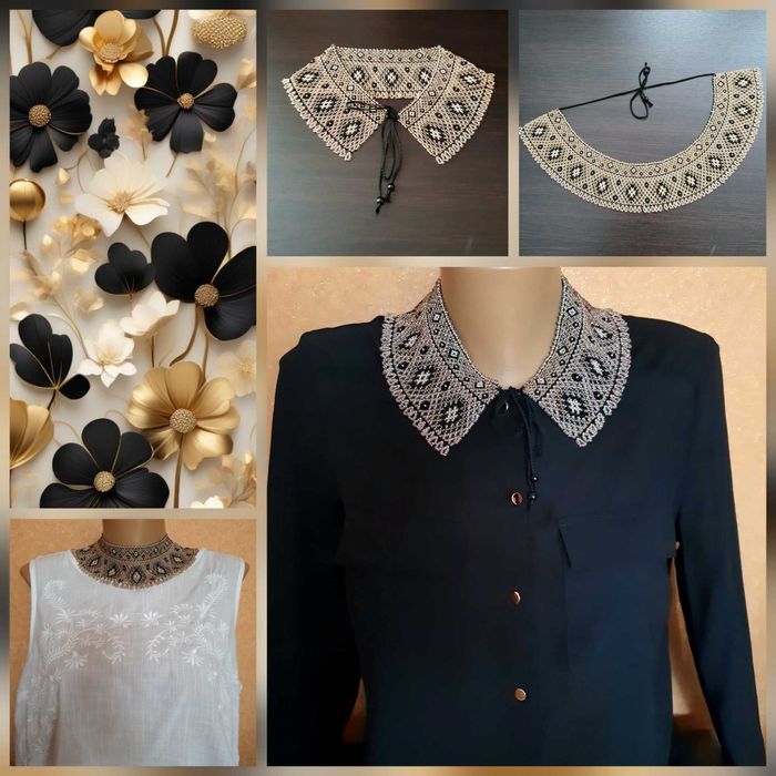 Силянка з чеського бісеру в золотистих відтінках.