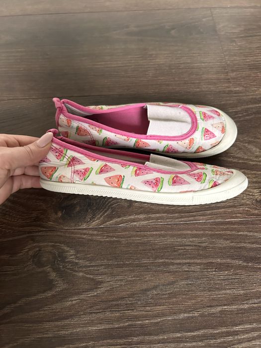 Różowe buty dla dziewczynki tenisówki balerinki Dunnes r. 31 trampki