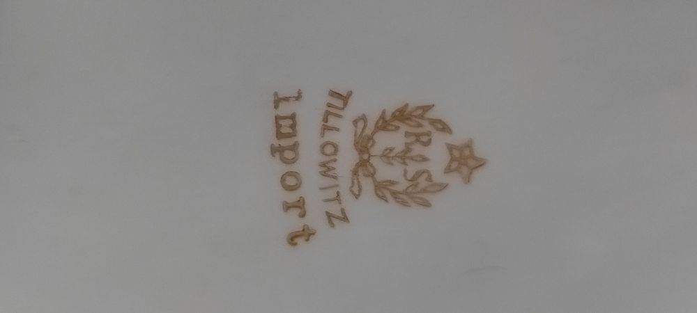 Tillowitz. Cudowna stara porcelanowa bombonierka