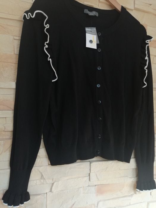 Nowy czarny rozpinany sweterek Primark r. L