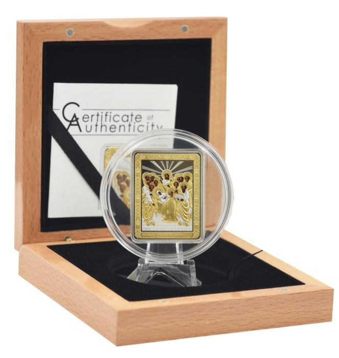 Монета 5 $. 2011р.  СРІБЛО. УСПІННЯ Присвятої Богородиці. Сертифікат.