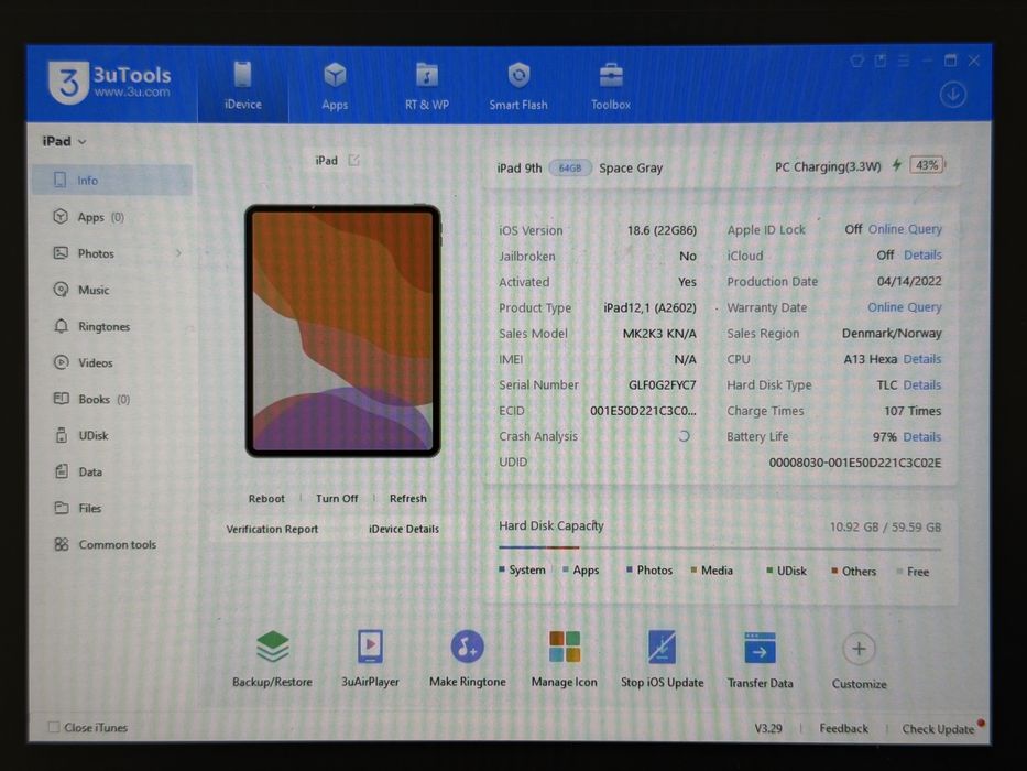 iPad 9. gen. (A2602) - 64GB - faktura VAT 23%