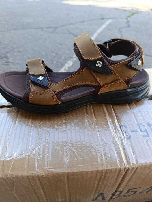 Мужские кожаные сандалии Columbia Konos Hiker Brown ™ (43-44) лицензия натуральная кожа