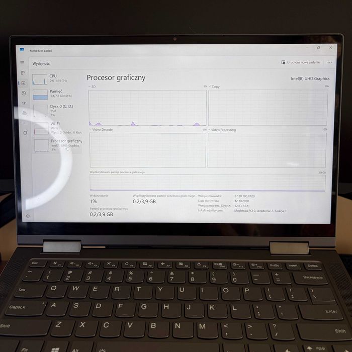 Laptop Lenovo Yoga 730 2w1 13,3" i7-10510U 8GB 500GB SSD + RYSIK (DOTYKOWY)