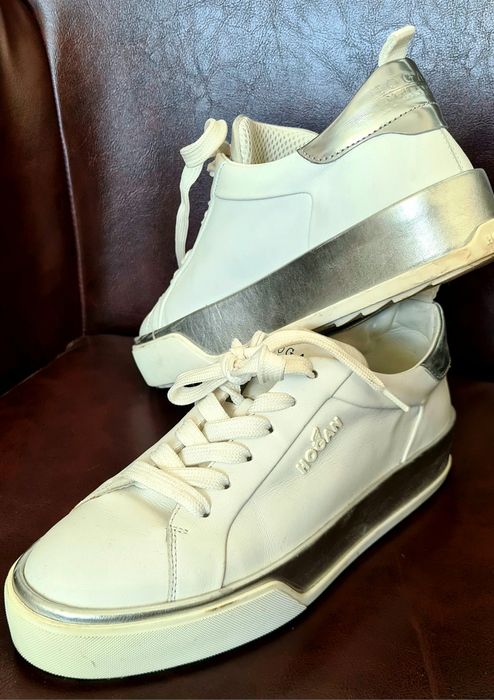 Stylowe Białe Sneakersy HOGAN Rozmiar 38 - Idealne na Co Dzień!