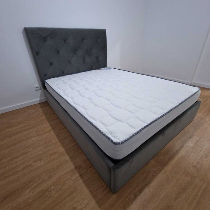 Camas de Casal Estofadas de Luxo 199€ Disp. em Várias Cores! 190x140m!