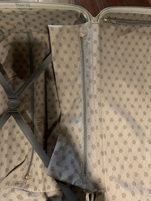 Mala de viagem cinzenta rígida grande - 95L