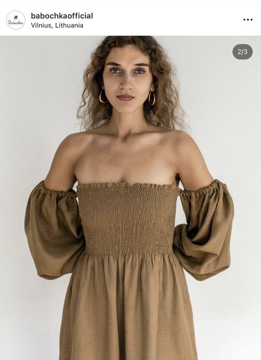 Лляна сукня украінського бренду babochka