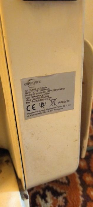 Grzejnik elektryczny timer olejowy z wentylatorem piecyk Kraków