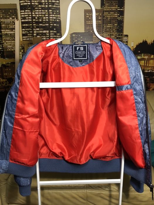 Куртка бомбер S-M ветровка стеганная пуховик не alpha industries