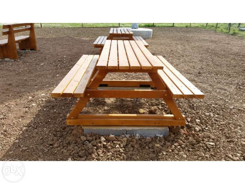 bancos e mesas de jardim - Madeira&Conforto