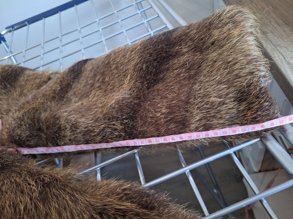 Futro damskie z nutrii w jodełke L