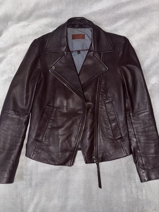 Kurtka skórzana Massimo Dutti
