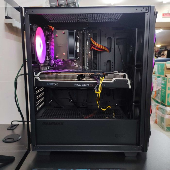 Компютер Новый Ryzen 5 5500, 32GB DDR4, XFX 6700XT 12GB, SSD512GB NVMe