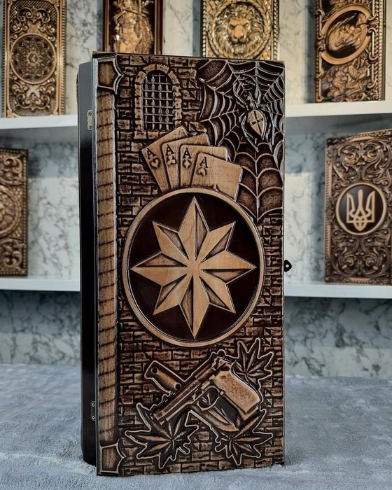 Нарды из дерева на подарок