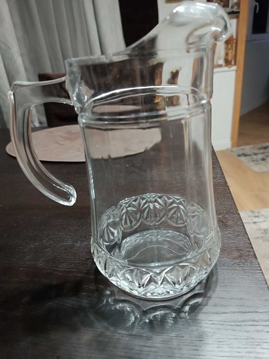 conjunto copos ,com caneca e garrafa cristal d'ark