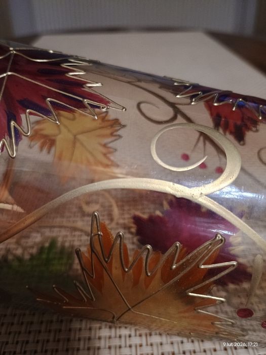 Szklany wazon - lata 60-te