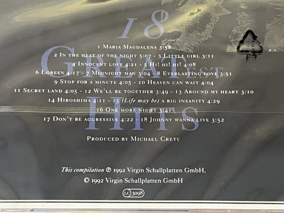 Sandra CD Greatest Hits Virgin Records 1992