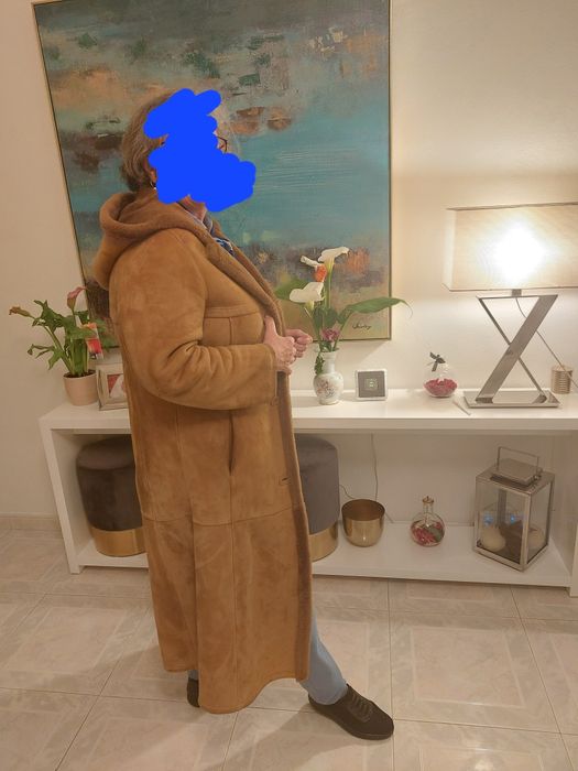 Casaco  pele  cordeiro verdadeiro ( 42 )